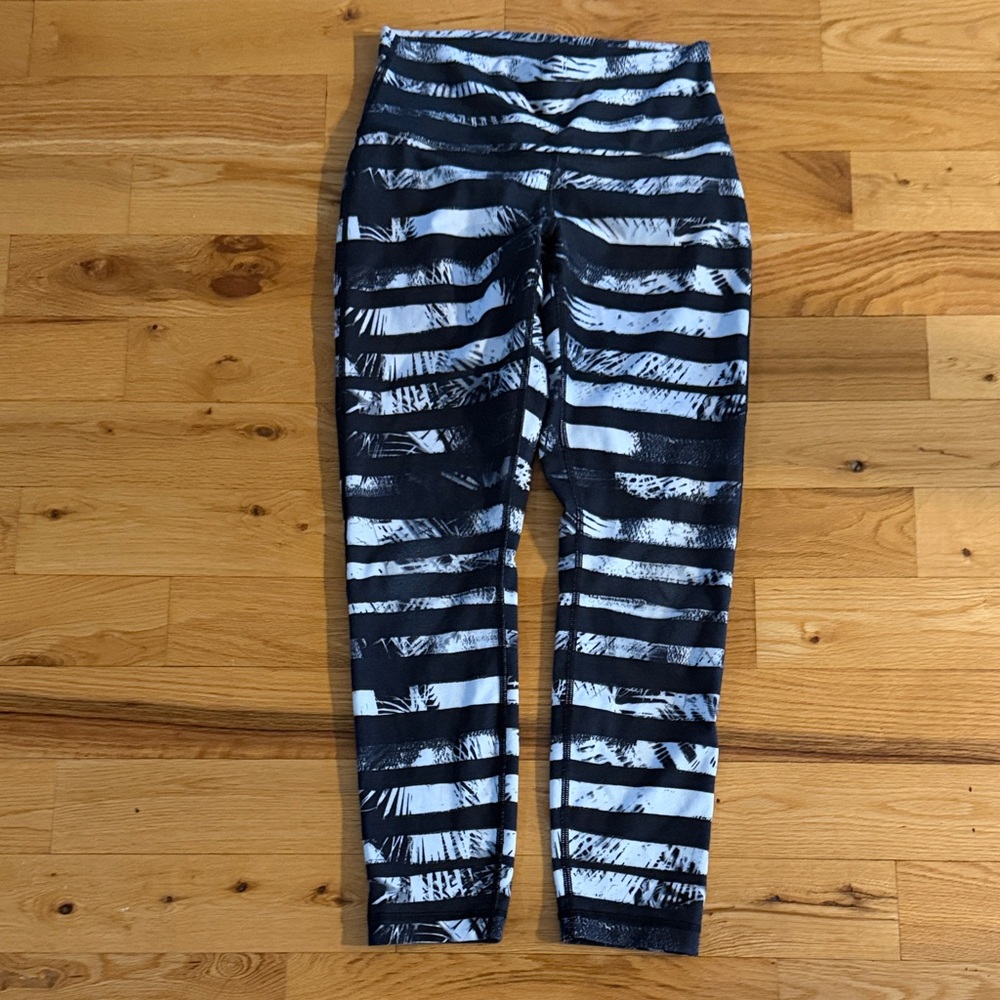 Striped Black and White Leggings